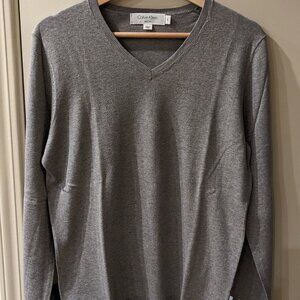 Calvin Klein Slim Fit V-Neck Sweater - Mens Small